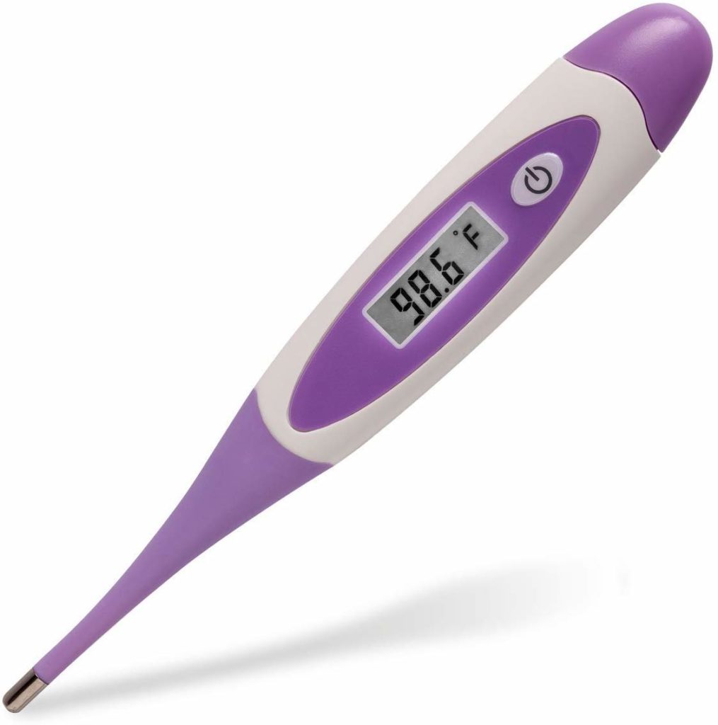 Purple Safety Baby Digital Thermometer - for Infants, Babies, Kids